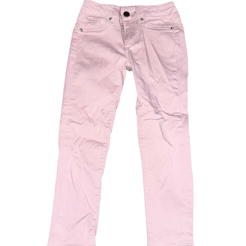 AG Twiggy Luxe Super Skinny Light Pink Straight-Leg Jeans Size 4